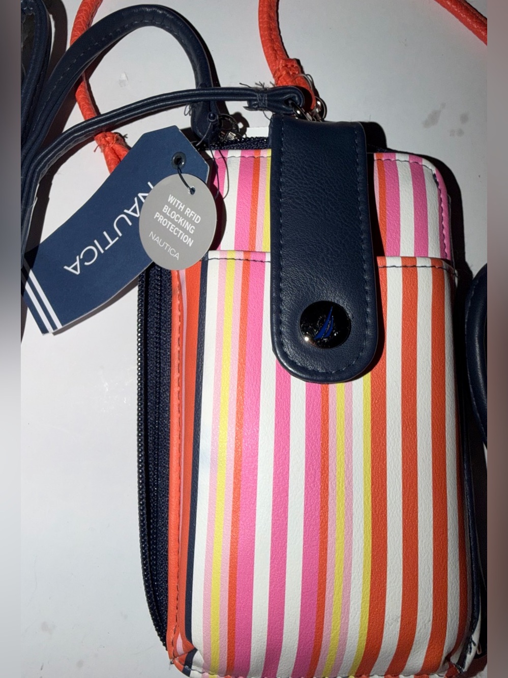 *new* Nautica Striped Crossbody Phone/Wallet Bag - Picture 6 of 10